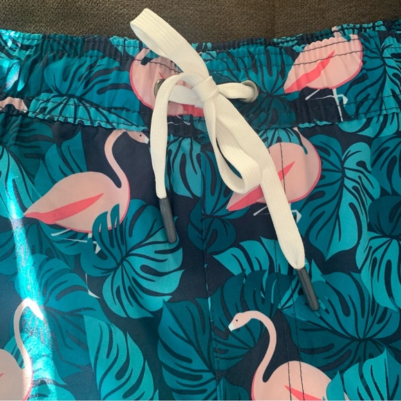 Men’s Flamingo Swim Trunks with Boxer Brief Liner Size XXL. NEW! - Picture 2 of 6